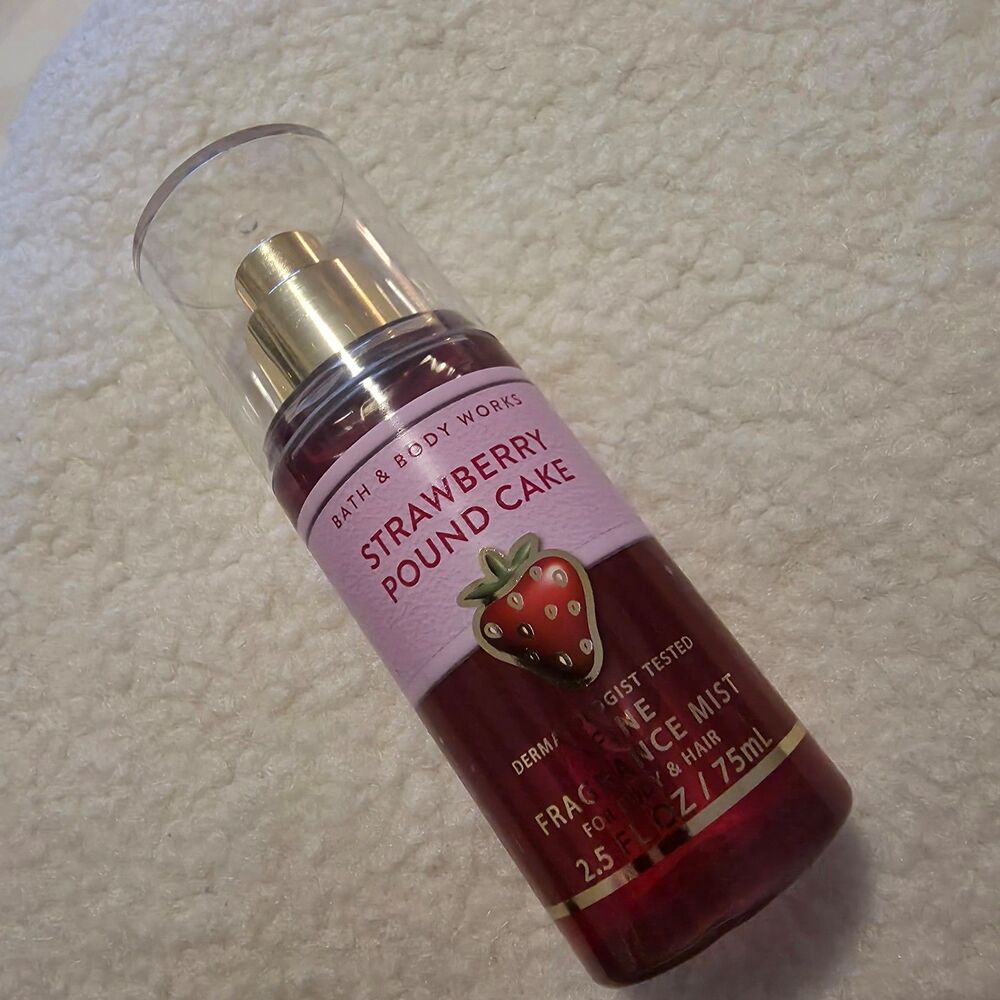 New Bath & Body Works Strawberry Pound Cake Fragrance Mini
